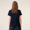 Bumbac albastru Tricou polo Ami de Coeur roșu