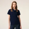 Bumbac albastru Tricou polo Ami de Coeur roșu