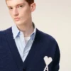 Cardigan albastru din lână Ami de Coeur Cardigan albastru din lână Ami de Coeur