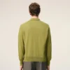 Cardigan Ami de Coeur din lână verde, cu guler de cămașă Cardigan Ami de Coeur din lână verde, cu guler de cămașă