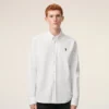 Cămașă Ami de Coeur din bumbac alb, tip Oxford