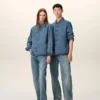 Cămașă Ami de Coeur din bumbac denim albastru Cămașă Ami de Coeur din bumbac denim albastru