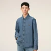 Cămașă Ami de Coeur din bumbac denim albastru Cămașă Ami de Coeur din bumbac denim albastru