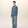 Cămașă Ami de Coeur din bumbac denim albastru Cămașă Ami de Coeur din bumbac denim albastru