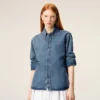 Cămașă Ami de Coeur din bumbac denim albastru Cămașă Ami de Coeur din bumbac denim albastru