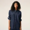 Cămașă Ami de Coeur din bumbac denim albastru Cămașă Ami de Coeur din bumbac denim albastru