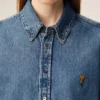Cămașă Ami de Coeur din bumbac denim albastru Cămașă Ami de Coeur din bumbac denim albastru