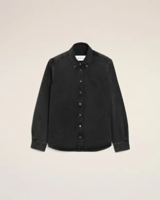 Cămașă Ami de Coeur din bumbac denim negru Cămașă Ami de Coeur din bumbac denim negru