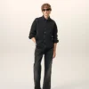 Cămașă Ami de Coeur din bumbac denim negru
