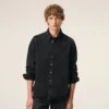 Cămașă Ami de Coeur din bumbac denim negru