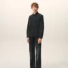 Cămașă Ami de Coeur din bumbac denim negru