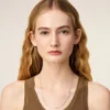 Colier cu lanț 2 în 1 Ami de Coeur din alamă argintată Colier cu lanț 2 în 1 Ami de Coeur din alamă argintată