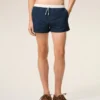 Costum de baie scurt din nailon albastru Costum de baie scurt din nailon albastru