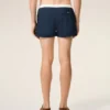 Costum de baie scurt din nailon albastru Costum de baie scurt din nailon albastru