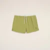 Costum de baie scurt din nailon verde