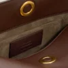 Geantă Carrousel din piele netedă maro Geantă Carrousel din piele netedă maro