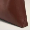 Geantă de umăr Etienne din piele moale, culoare burgund