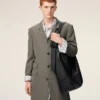 Geantă de umăr Etienne din piele Taurillon neagră Geantă de umăr Etienne din piele Taurillon neagră
