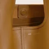 Geantă Etienne Hobo din piele suplă galbenă