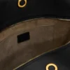 Geantă mare Carrousel din piele neagră Geantă mare Carrousel din piele neagră