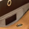 Geantă medie Carrousel din piele de căprioară maro