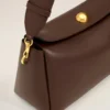 Geantă medie Carrousel din piele netedă maro