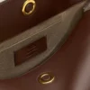 Geantă medie Carrousel din piele netedă maro