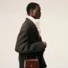 Geantă Paris Paris cu mâner din piele lustruită de culoare burgund