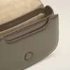 Geantă Paris Paris cu mâner superior din piele lustruită gri