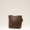 Geantă tip sac Carrousel din piele netedă maro Geantă tip sac Carrousel din piele netedă maro