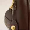 Geantă tip sac Carrousel din piele netedă maro Geantă tip sac Carrousel din piele netedă maro