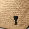 Geantă tote Ami de Coeur din rafie naturală Geantă tote Ami de Coeur din rafie naturală