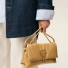 Geantă Voulez-Vous din piele de vacă galbenă