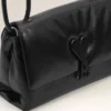 Geantă Voulez-Vous din piele de vacă neagră