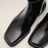 Ghete din piele de vacă neagră Ghete din piele de vacă neagră