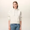 Hanorac alb din bumbac cu imprimeu Ami de Coeur Hoodie Hanorac alb din bumbac cu imprimeu Ami de Coeur Hoodie