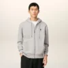 Hanorac gri din bumbac cu contrast Ami de Coeur Hoodie Hanorac gri din bumbac cu contrast Ami de Coeur Hoodie