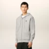 Hanorac gri din bumbac cu contrast Ami de Coeur Hoodie Hanorac gri din bumbac cu contrast Ami de Coeur Hoodie