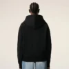 Hanorac negru din bumbac cu fermoar și imprimeu Ami de Coeur Hoodie Hanorac negru din bumbac cu fermoar și imprimeu Ami de Coeur Hoodie