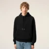 Hanorac negru din bumbac cu imprimeu Ami de Coeur Hoodie Hanorac negru din bumbac cu imprimeu Ami de Coeur Hoodie