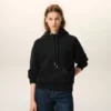 Hanorac negru din bumbac cu imprimeu Ami de Coeur Hoodie Hanorac negru din bumbac cu imprimeu Ami de Coeur Hoodie