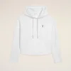 Hanorac scurt Ami de Coeur Hoodie din bumbac alb Hanorac scurt Ami de Coeur Hoodie din bumbac alb