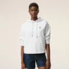 Hanorac scurt Ami de Coeur Hoodie din bumbac alb Hanorac scurt Ami de Coeur Hoodie din bumbac alb