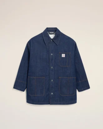 Jachetă de lucru Ami Paris Heritage Label din bumbac albastru