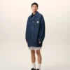 Jachetă de lucru Ami Paris Heritage Label din bumbac albastru Jachetă de lucru Ami Paris Heritage Label din bumbac albastru