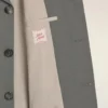 Jachetă dreaptă cu două rânduri de nasturi din lână nouă gri Jachetă dreaptă cu două rânduri de nasturi din lână nouă gri