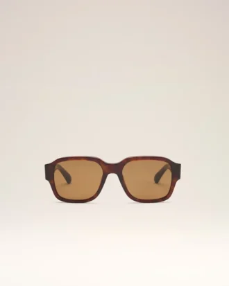 Ochelari de soare maro din acetat 75006
