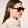 Ochelari de soare maro din acetat 75006 Ochelari de soare maro din acetat 75006