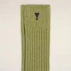 Șosete Ami de Coeur din bumbac verde Șosete Ami de Coeur din bumbac verde