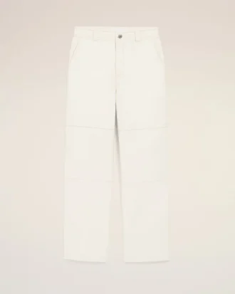 Pantaloni de lucru din bumbac alb